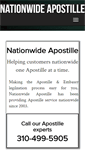 Mobile Screenshot of nationwideapostille.com